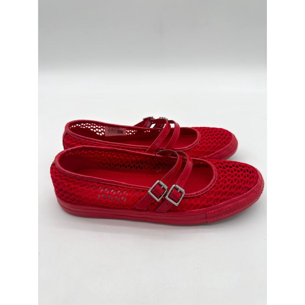 Converse Chuck Taylor All Star Dainty Mary Jane Knit Loafer Retro Ruby Red 8